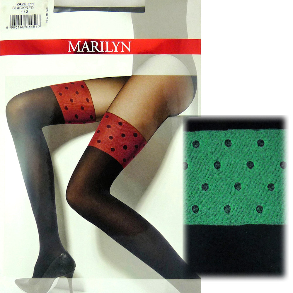 

Marilyn Zazu E11 R3/4 rajstopy jak pończochy bl/gr