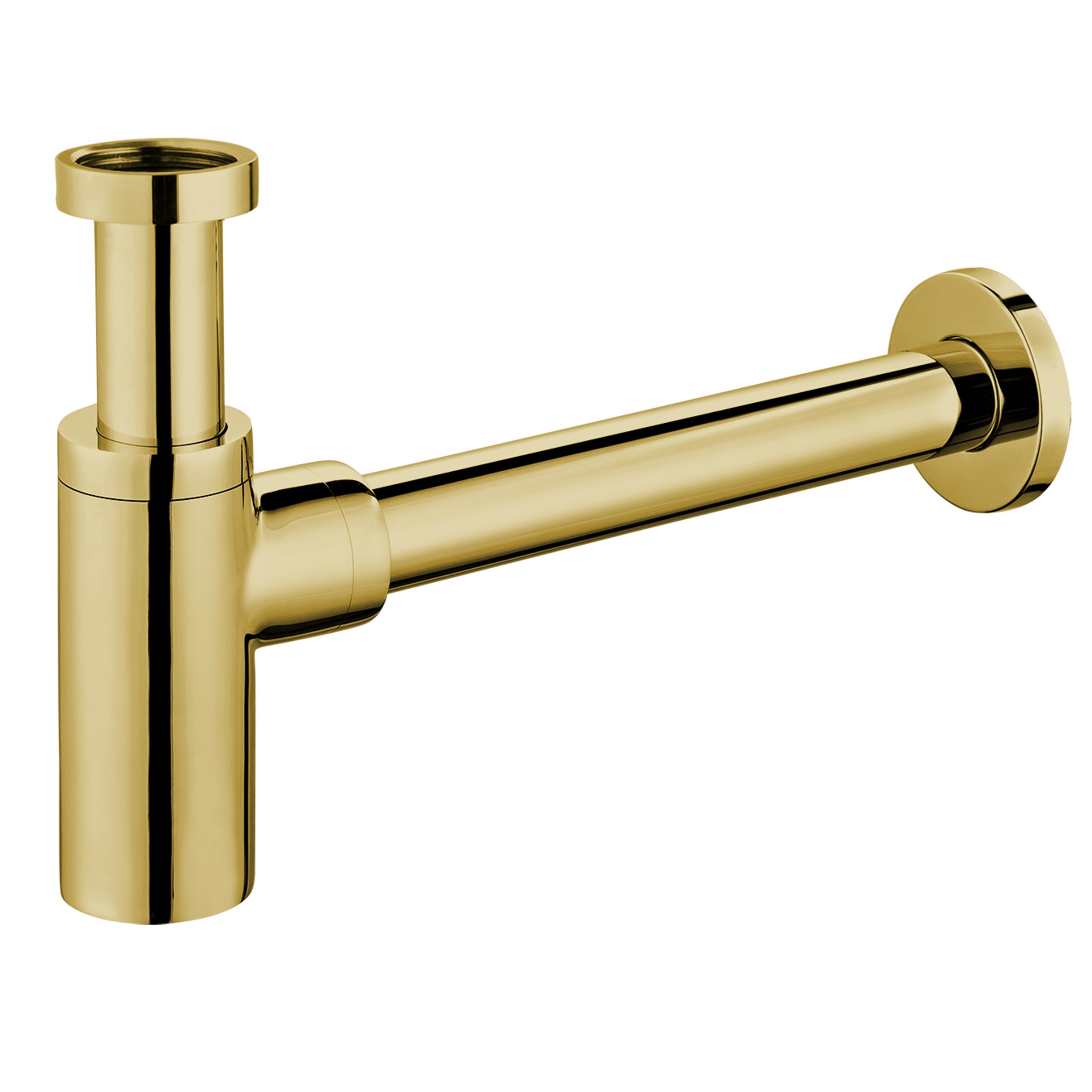 Omnires Ozdobný umývadlový sifón Zlatý Lesk A186GL