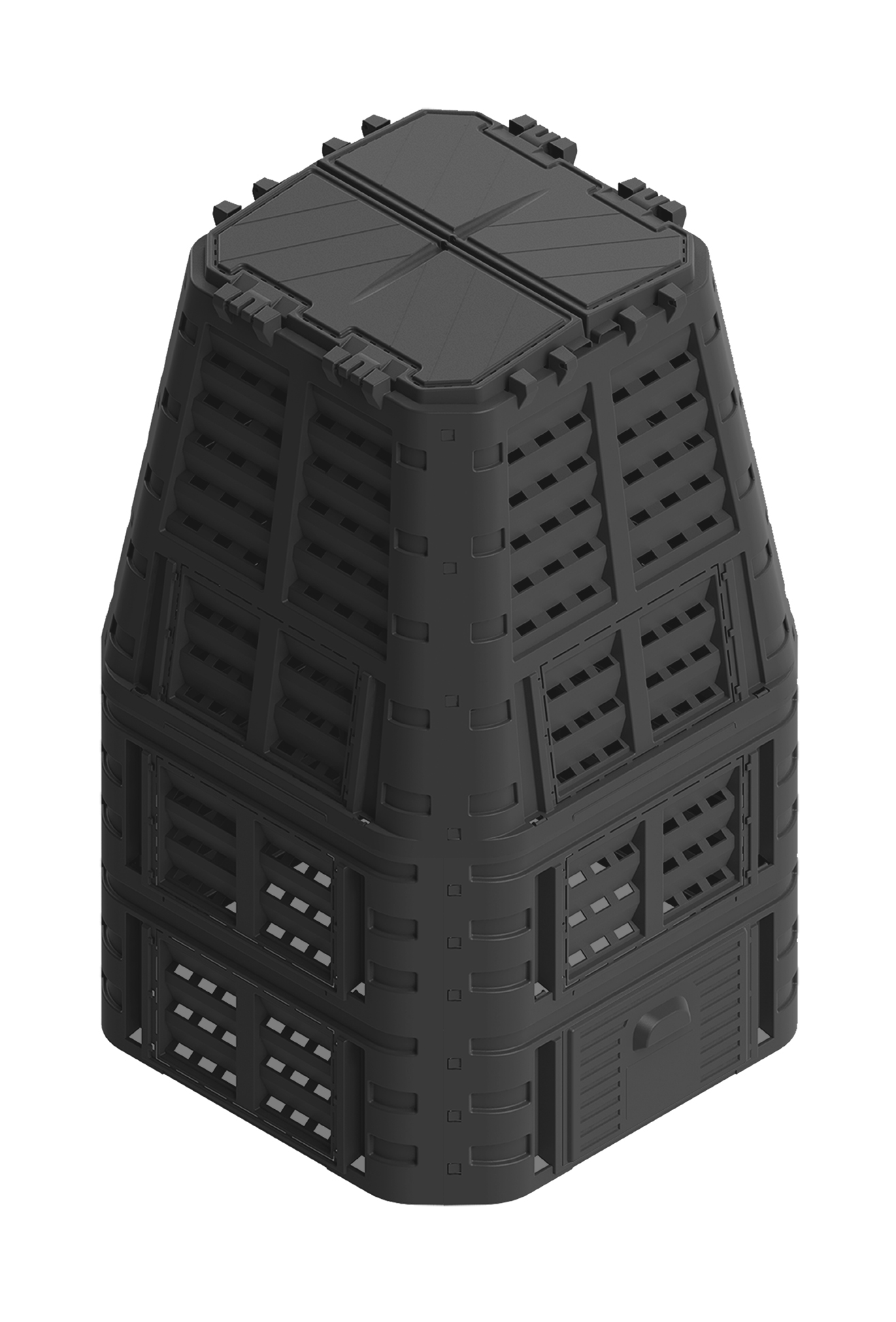 

Kompostownik MultiComposter 880l Czarny do ogrodu