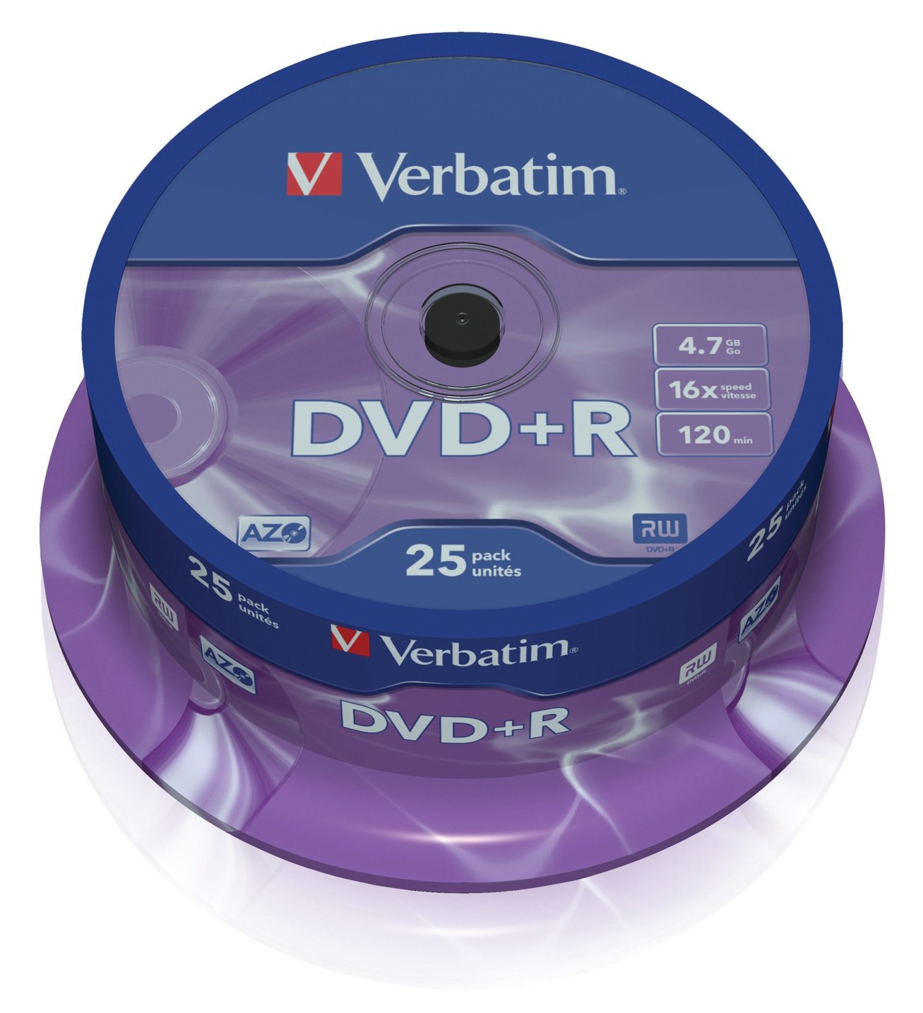 

Verbatim Dvd+r 4,7GB 16x cake 25 sztuk matt silver