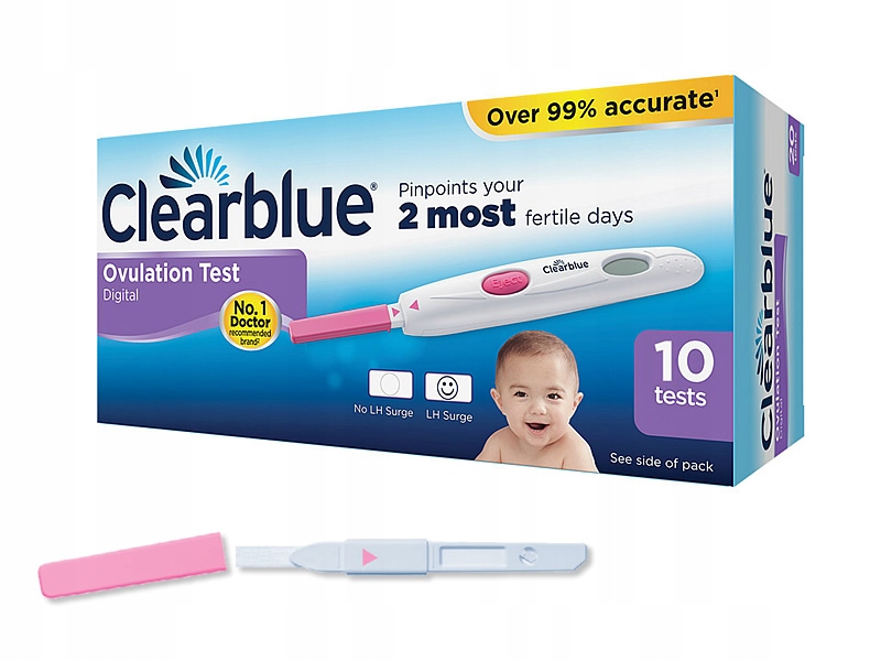 

Clearblue pałeczki testowe owulacyjne 10szt