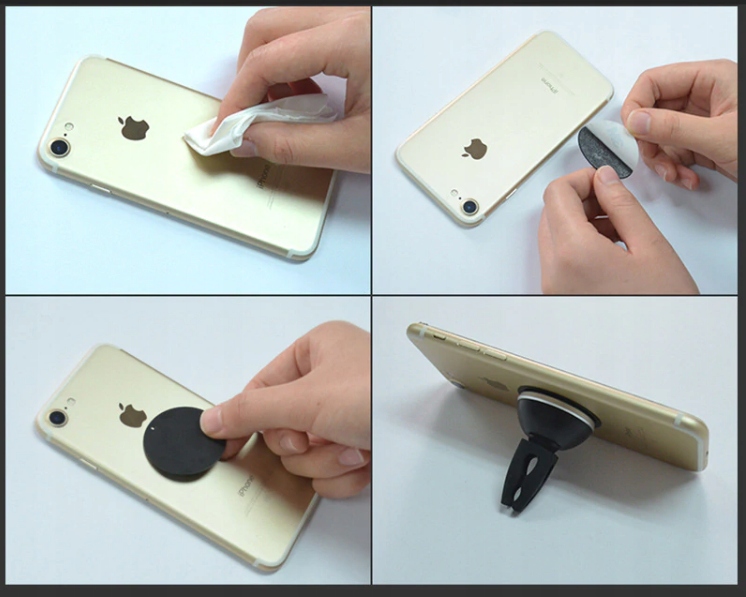 5 BLASZKI DO UCHWYTU MAGNETYCZNEGO 45/65 XL Kolor czarny