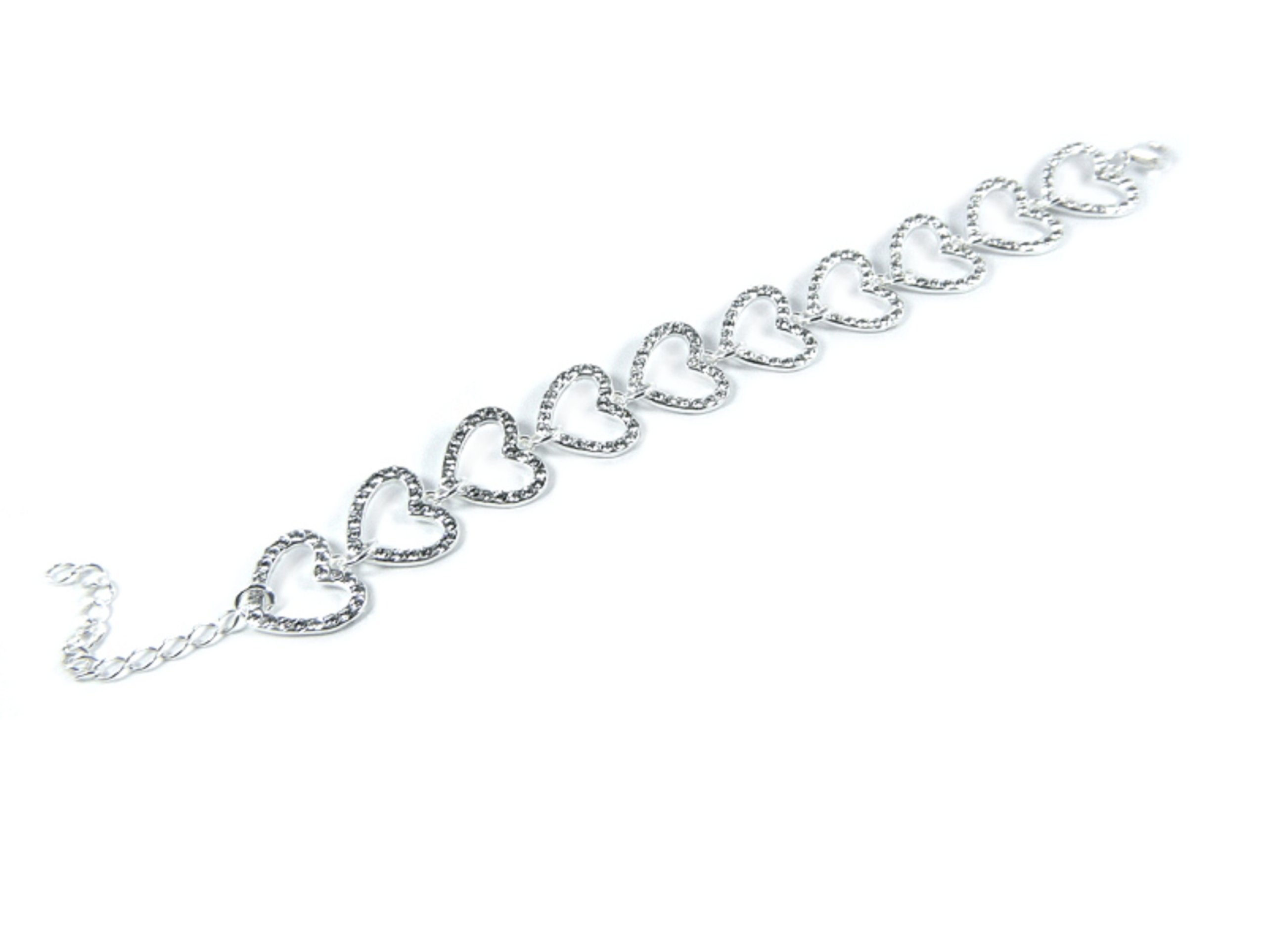 

Srebrna Bransoletka Serce Swarovski srebro 925