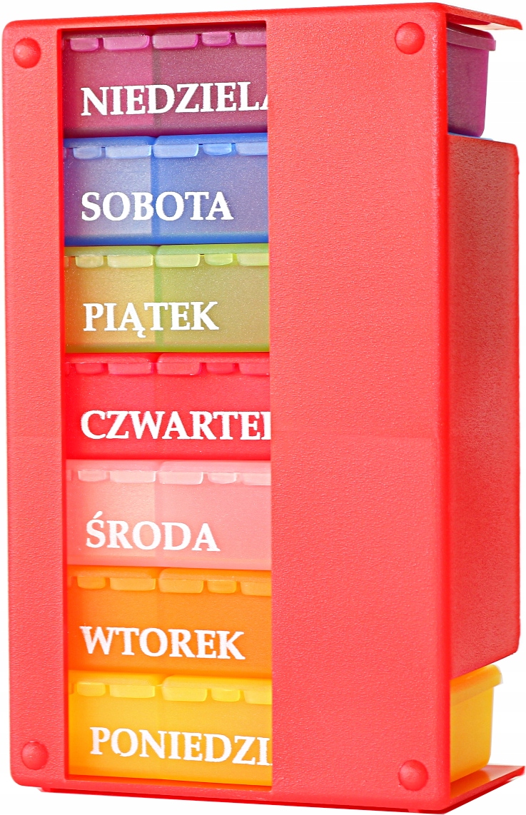 

Organizer Pojemnik Kasetka Na Tabletki 7x3 Tydzień