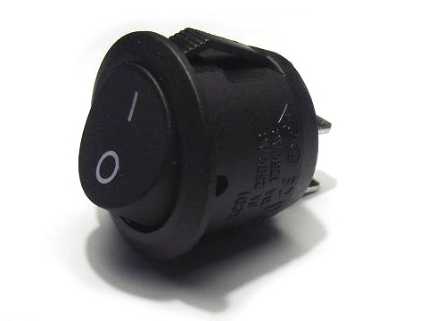 

Wyłącznik kołyskowy okrągły 20mm 250V 6A 5 sztuk!