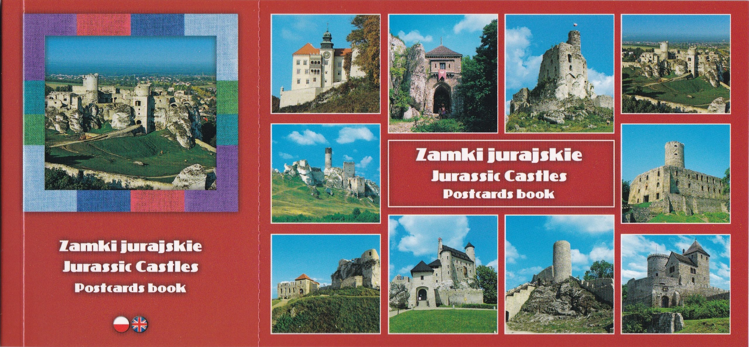 Jurský hradné hrady Pohľadnice Kniha
