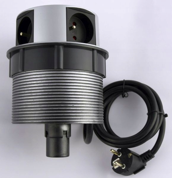 

Listwa podblatowa 4 gniazda 1,4 m wysuwana z blatu