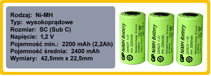 Bateria Akumulator 7,2V MPM Marysia FD-SDJ01 Producent MPM