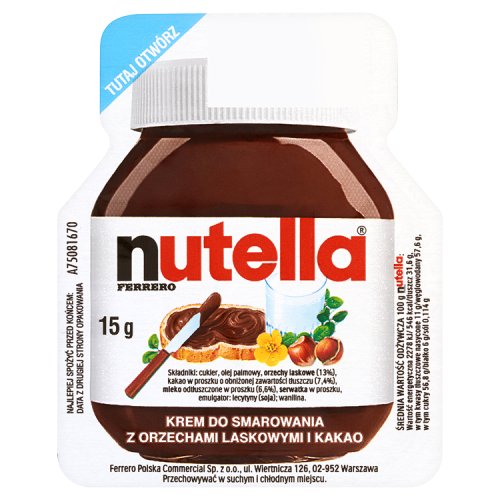 Levně 25 x Nutella copetta mini čokoládový krém 15 g