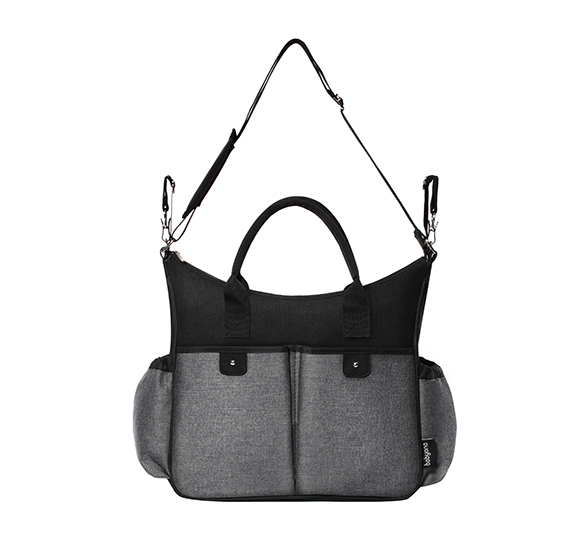 BABYONO SO CITY TORBA DLA MAMY DO WÓZKA BABY ONO + Kod producenta SO CITY CZARNO SZARA
