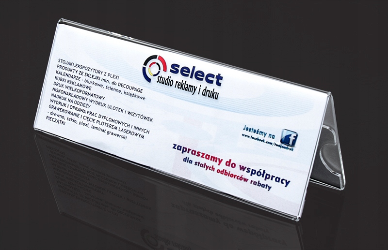 A4 - STOJAK KONFERENCYJNY KOZIOŁEK z PLEXI typ A Marka Select