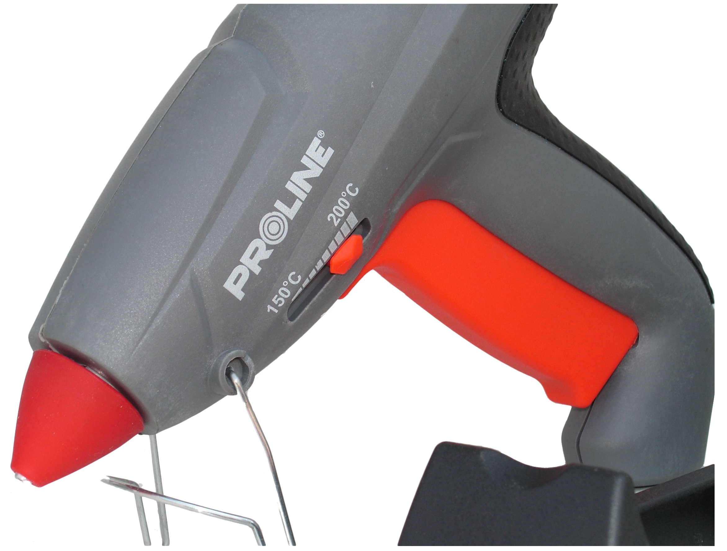 BEZPRZEWODOWY Pistolet do kleju 400 W PROLINE Waga produktu z opakowaniem jednostkowym 0.3 kg