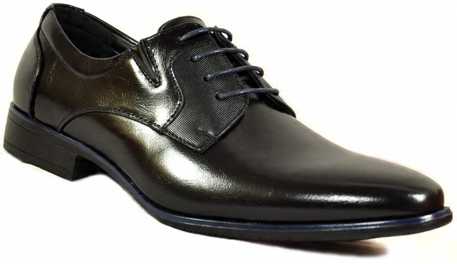 

M1055 Czarne Eleganckie Wizytowe Pantofle r.44