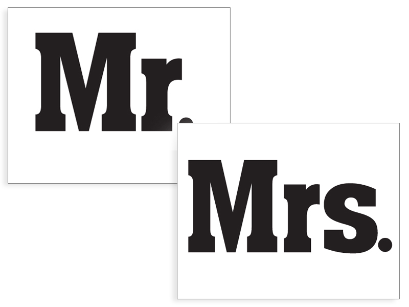 

Naklejki na buty Mr. i Mrs. - Ślub
