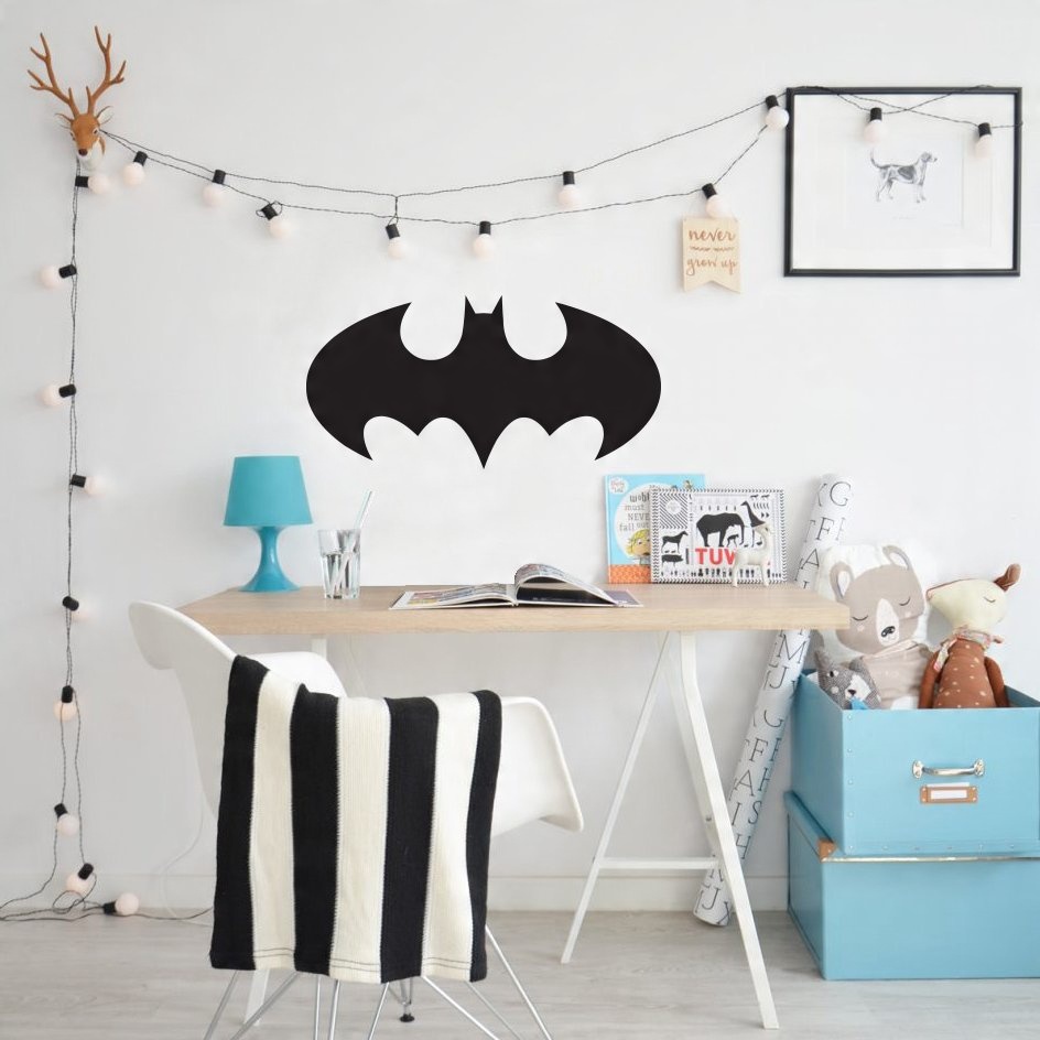 NAKLEJKI ŚCIANĘ ŚCIENNE LOGO BATMANA BATMAN 50cm Bohater Batman