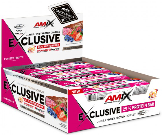 Amix Exclusive Proteinová Tyčinka 12x85