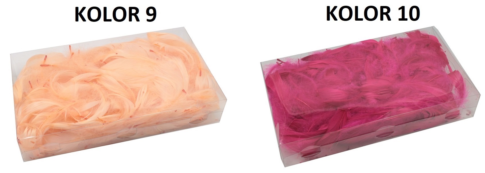 PIÓRA 50 GRAM PIÓRKA DEKORACYJNE 23 KOLORY 300 SZT Materiał inny