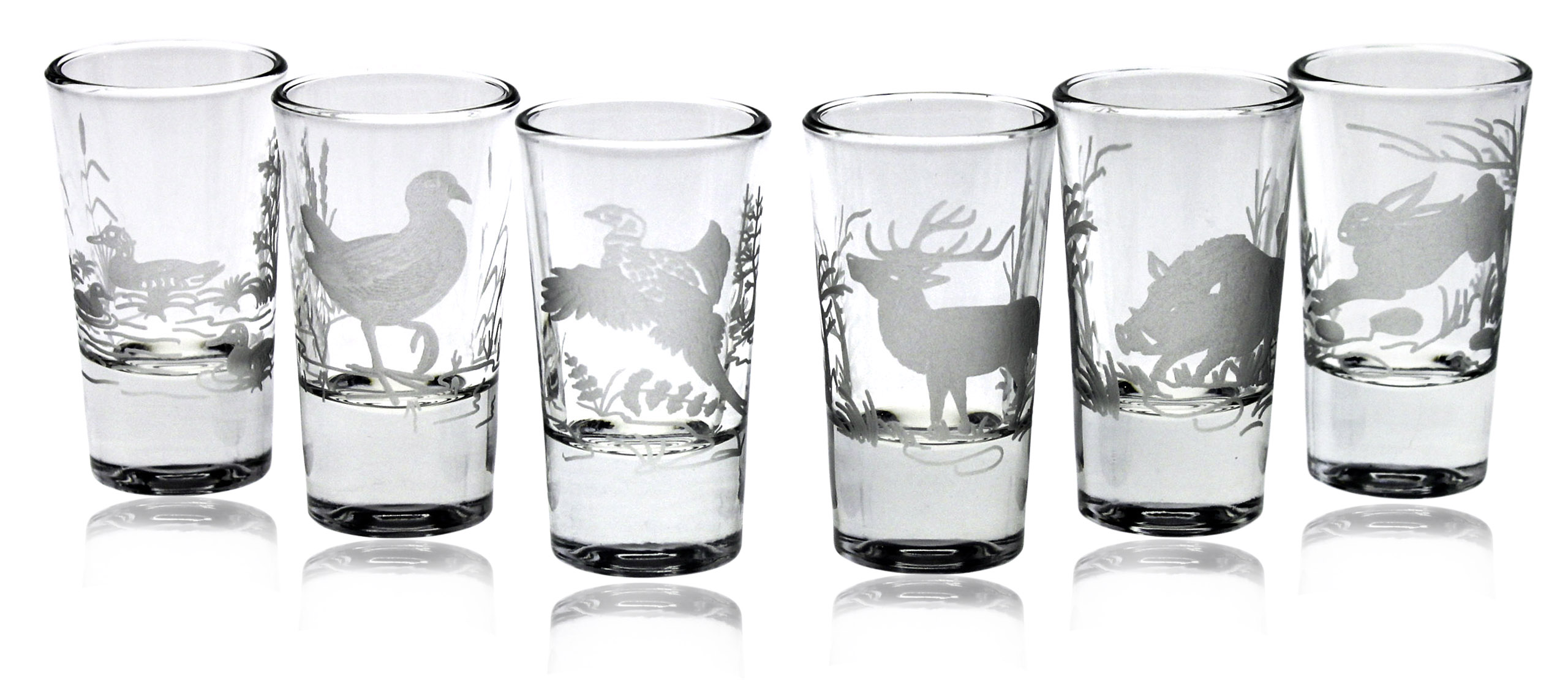 

Myśliwskie kieliszki do wódki shot 25ml 6szt