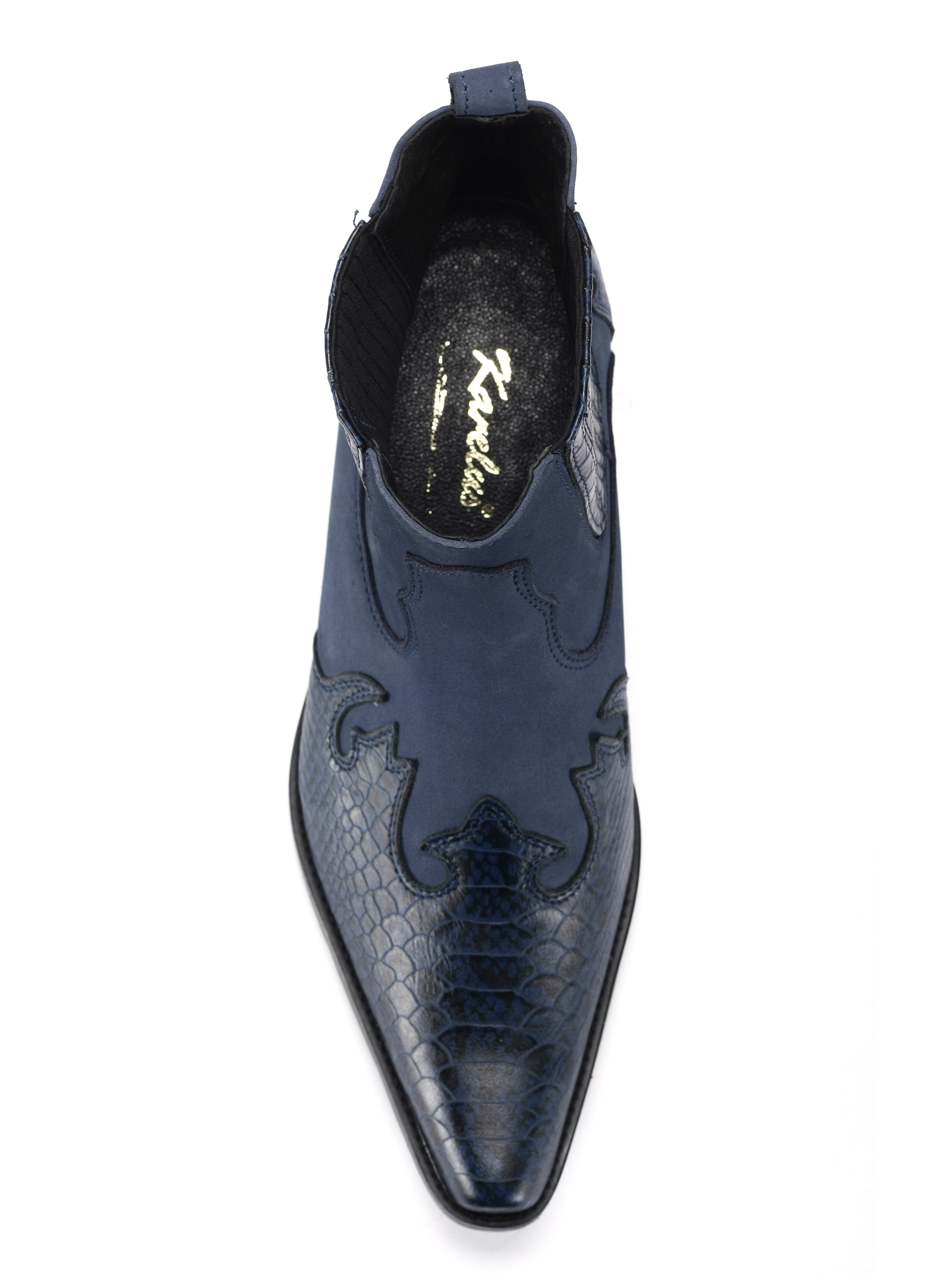 HIT!! Kowbojki krokodyl model 630 skóra naturalna Długość wkładki 29 cm