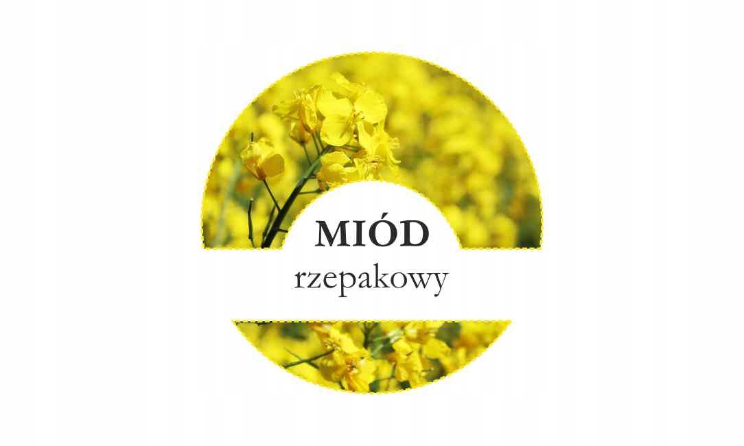 

Etykiety okrągłe fi 4 cm Rzepakowy 24 szt