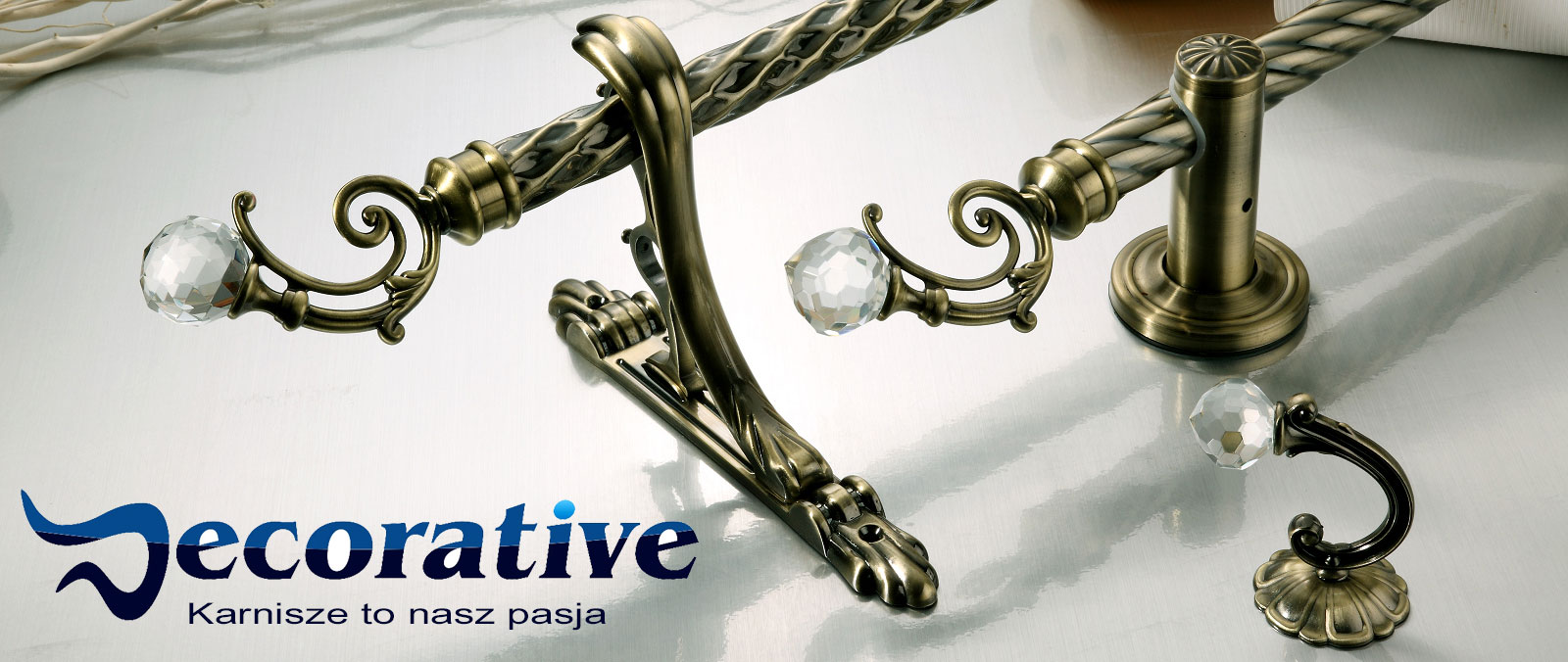 KARNISZE SIMPLE KARNISZ METAL POJEDYNCZY 19 / 400 Marka Decorative