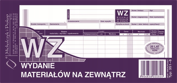 

Druk Wz Wydanie Zewnętrzne MiP 351-8 1/3 A4