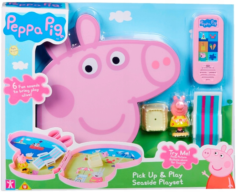ŚWINKA PEPPA ZESTAW W WALIZCE TM TOYS PLAŻA 06677 Marka inna