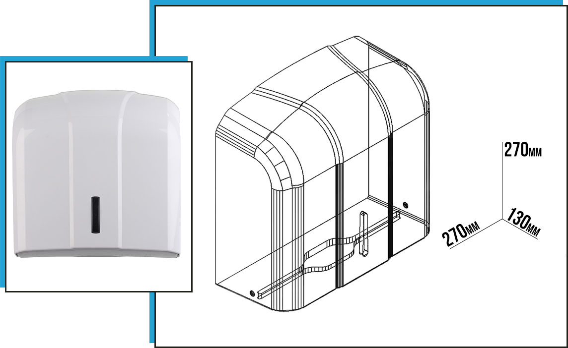 DOZOWNIK Podajnik do ręczników papierowych ZZ 400 Marka inna