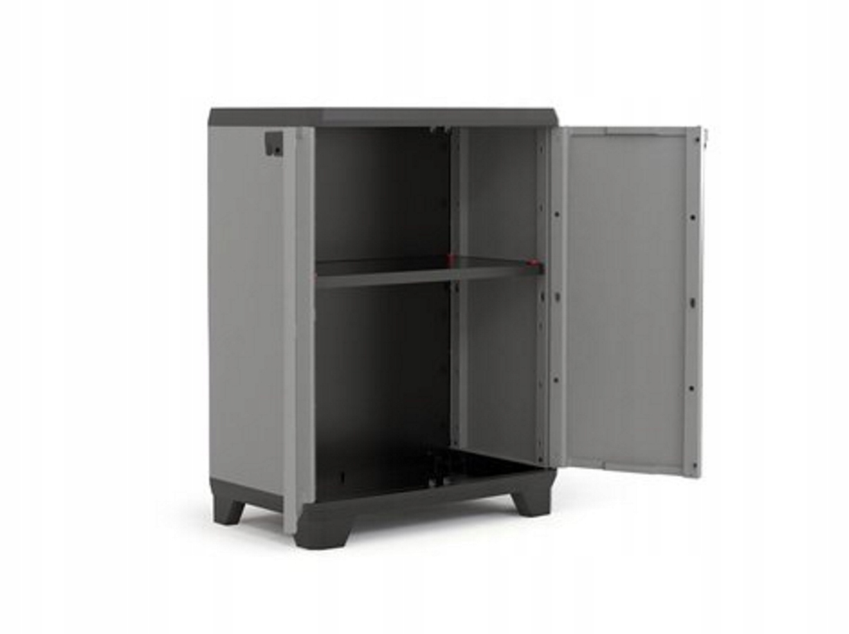 Низкий шкаф Stilo Low Cabinet серо-черный