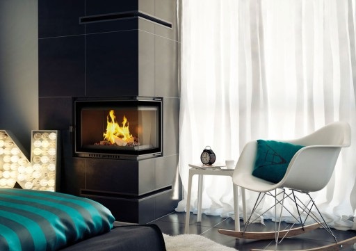 WKŁAD kominkowy kominek OLIWIA 18 DECO prawy BS Klasa efektywności energetycznej A