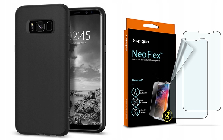 

Etui Spigen Liquid Crystal Galaxy S8 Plus + Folia