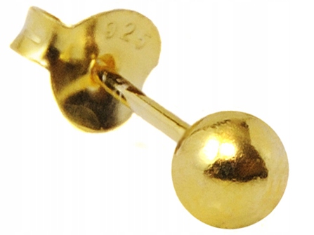 

Versil kolczyk kulka 4,0 mm złoc. 1 szt srebro 925