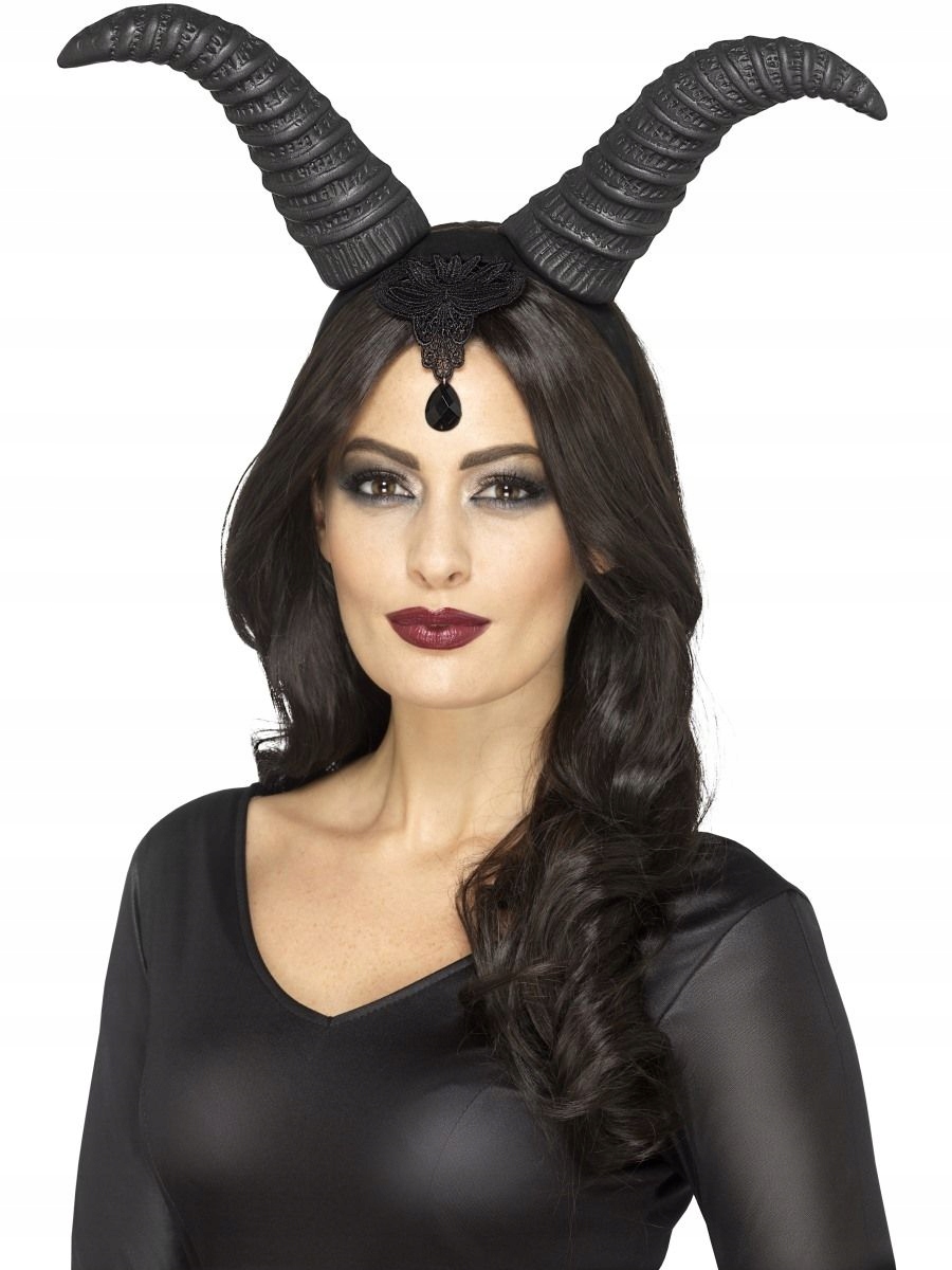 Rohy diabla démona čelenka Halloween KOZIE Satana