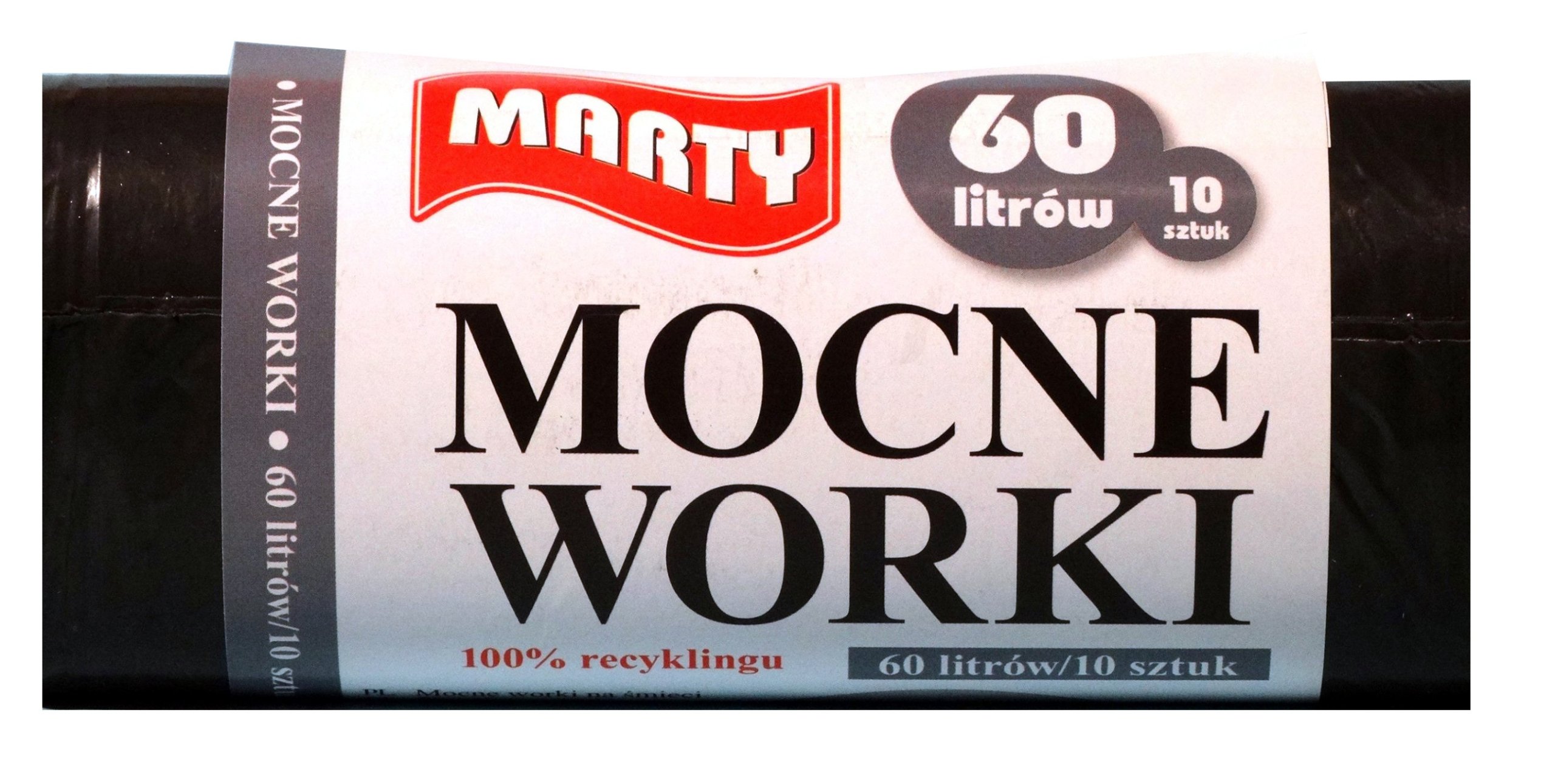 

Worki Na Śmieci 60L 10SZT Mocne Czarne