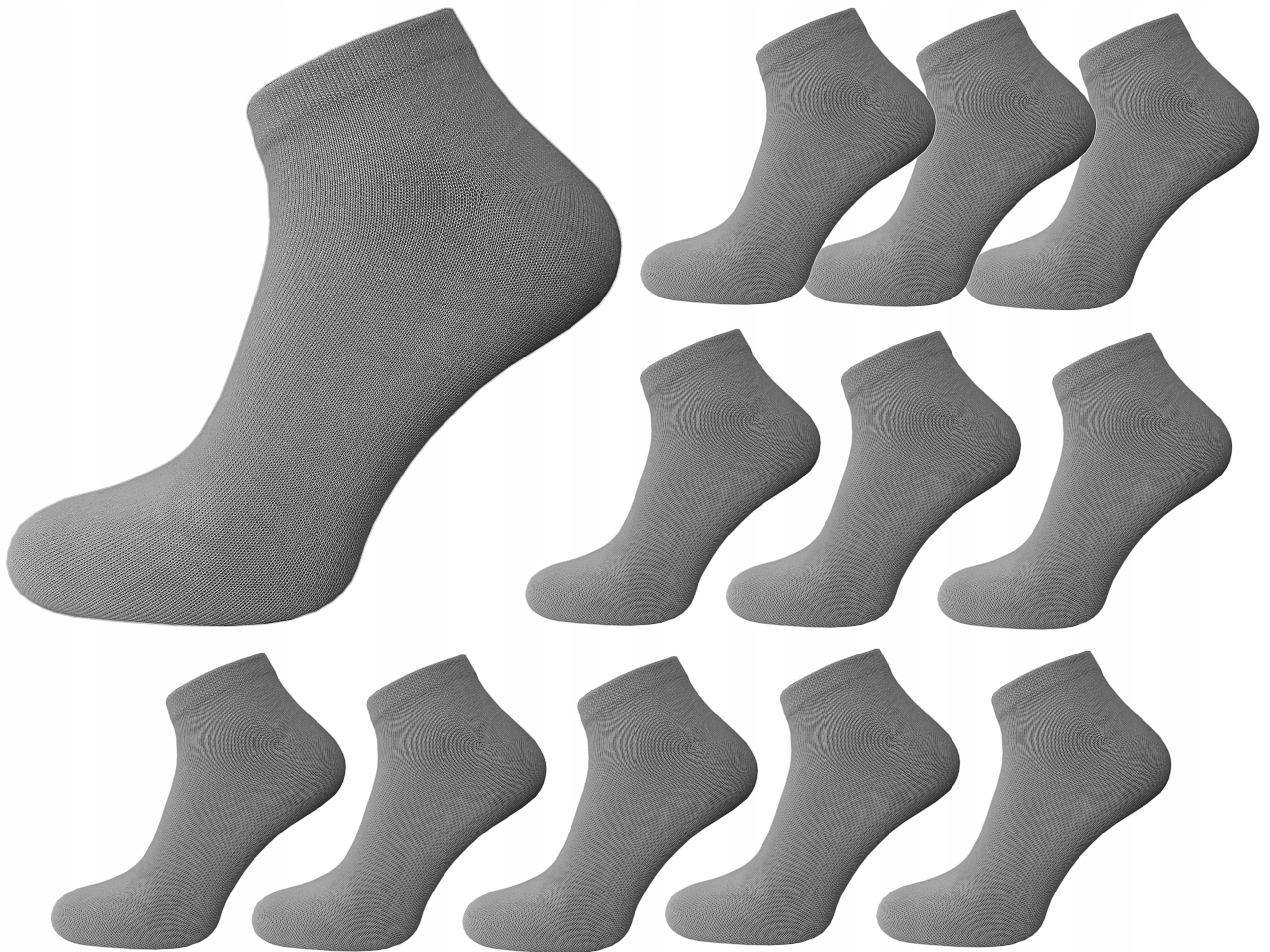 

12x Par Stopki Skarpety Bawełniane Damskie 39-42