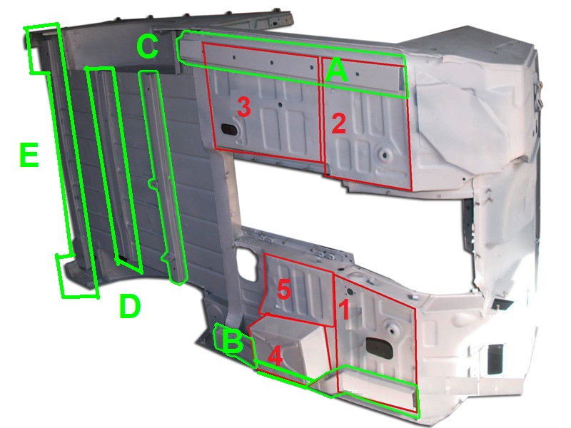 Стрингери підсилюють листову підлогу ГАЗ 69 м
