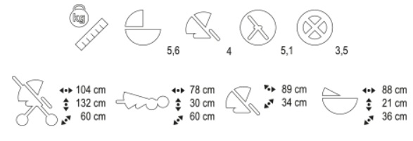 Adamex Neonex Alfa 3w1 X2, X4, X5, X10 Rodzaj kół Pompowane
