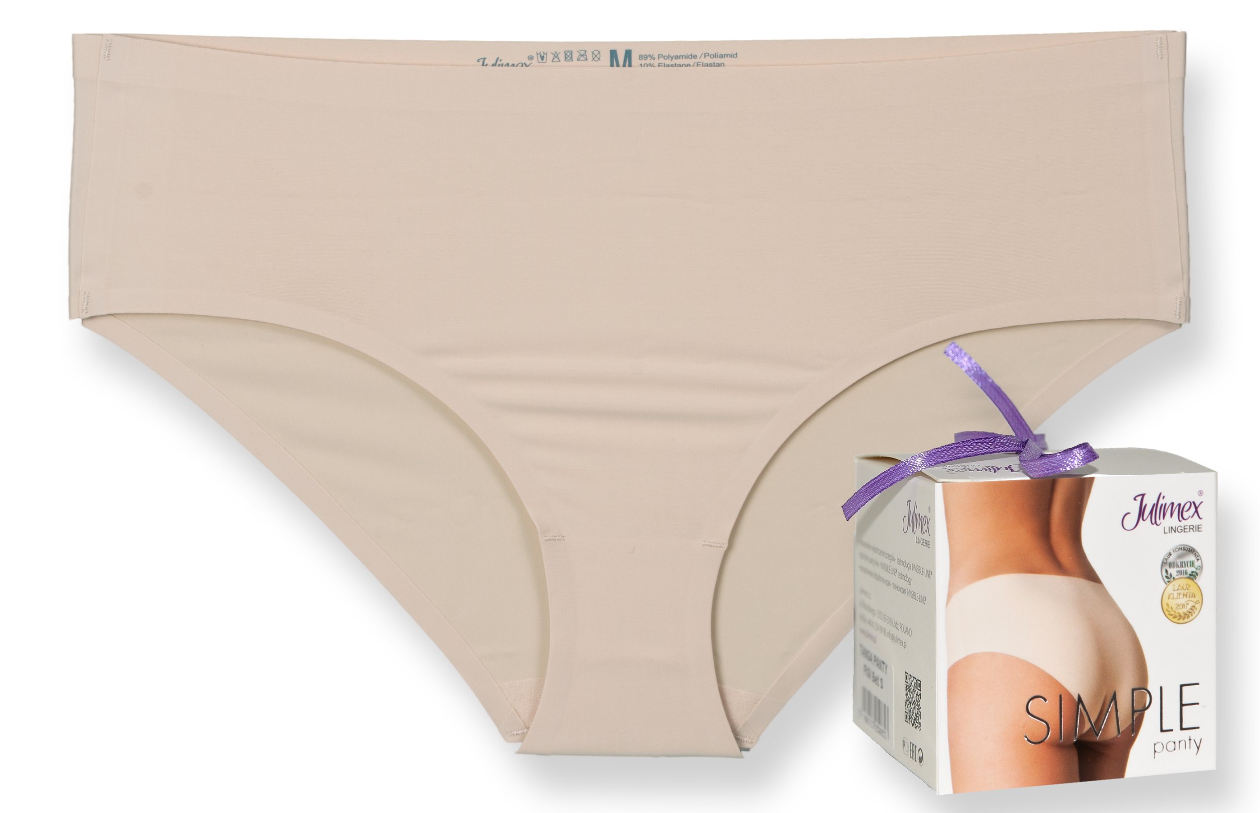 

Julimex Simple Figi klasyczne bezszwowe beż XL