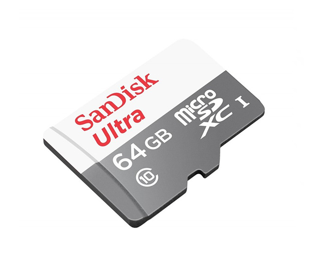 Karta pamięci SANDISK ULTRA microSDXC 64GB Pojemność karty 64 GB