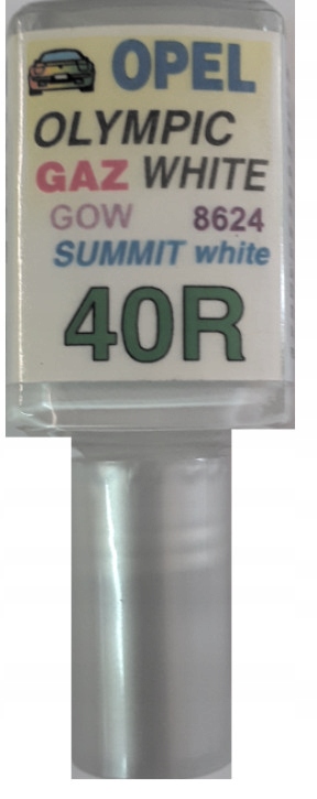 

Opel 40R Olympic White Gaz Lakier Zaprawka Do Rys