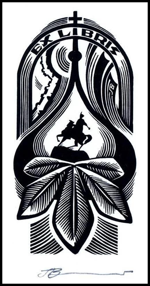 Leonenko 1990 Exlibris X3 Koń Kościół 284