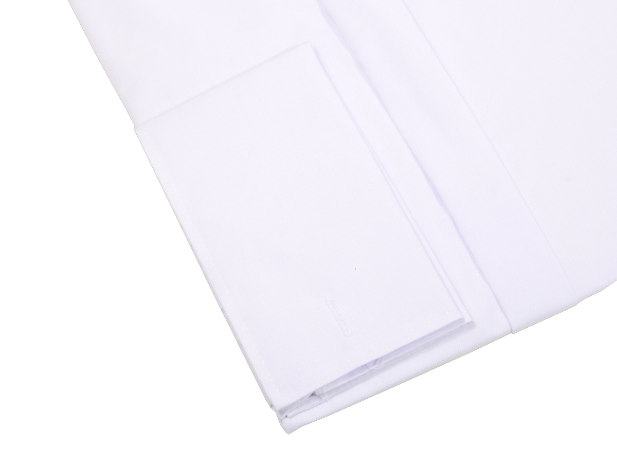 KOSZULA BIAŁA GŁADKA NA SPINKI 38 182-188 SLIM FIT Rozmiar 182-188