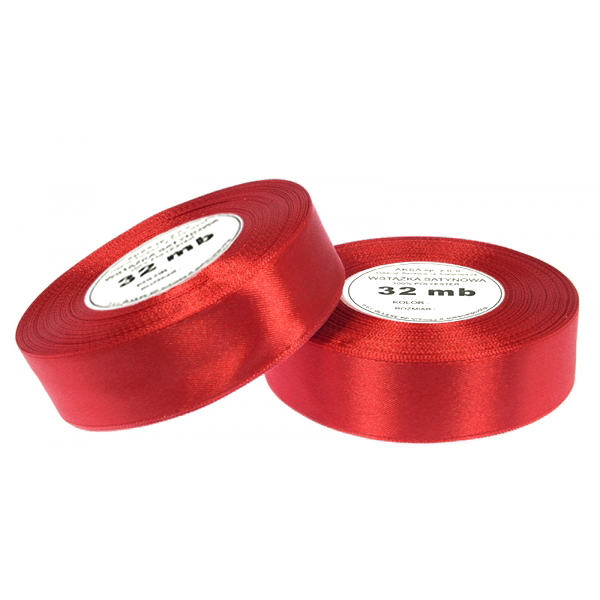 

Wstążka tasiemka satynowa atłasowa 25mm 8055 32mb