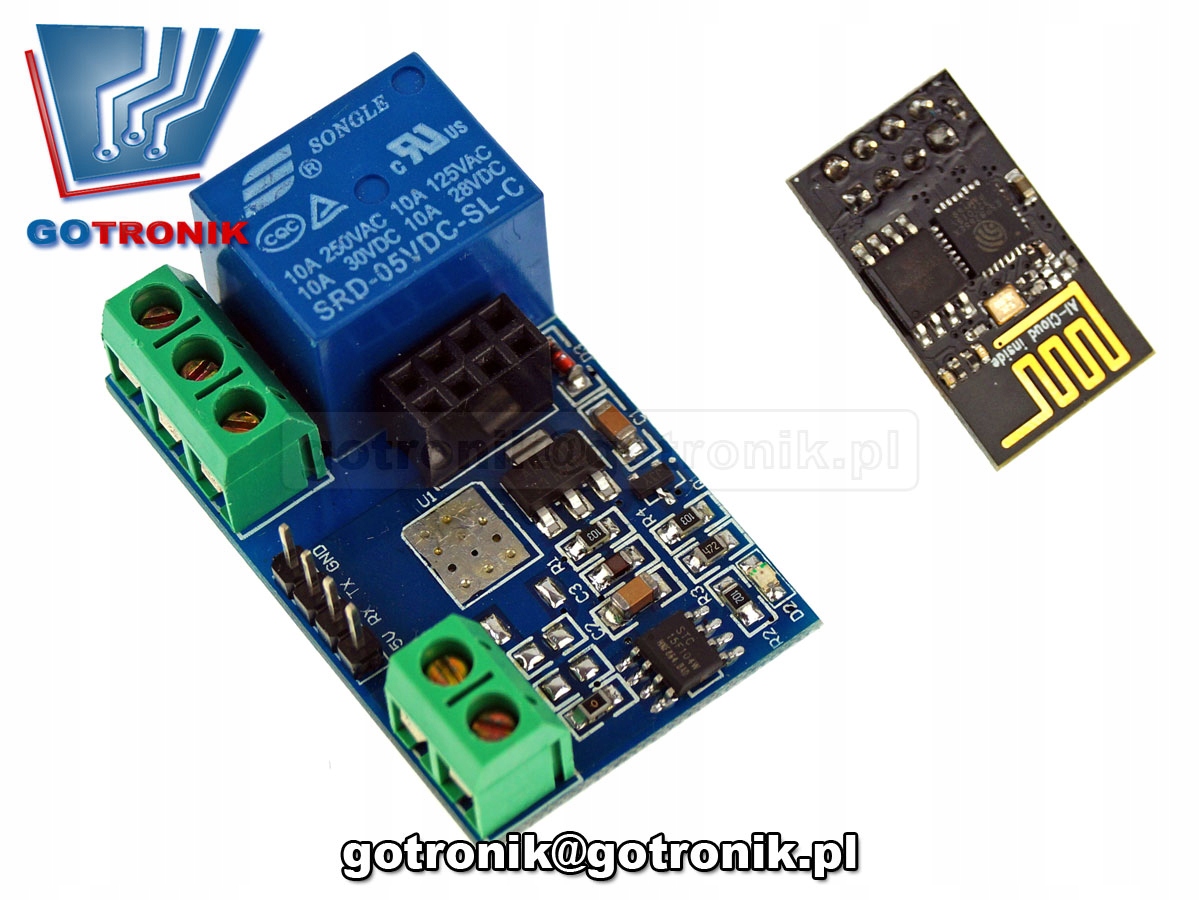 Moduł 1 przekaźnika sterowanie WiFi WSP8266_BTE501 Producent Inna