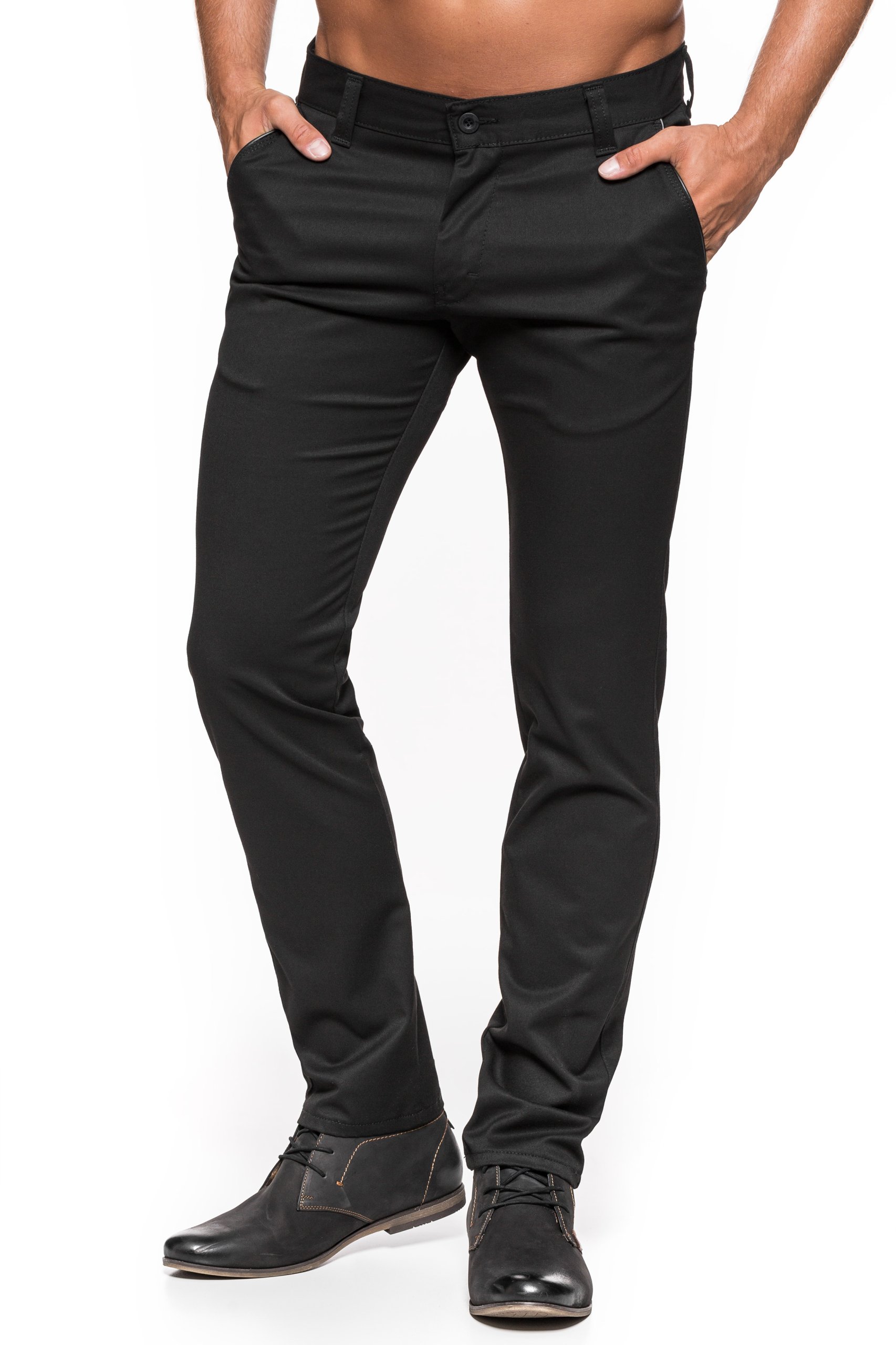 SPODNIE MĘSKIE CHINOSY VANKEL JEANS 027 - 90cmL32 Fason chinos