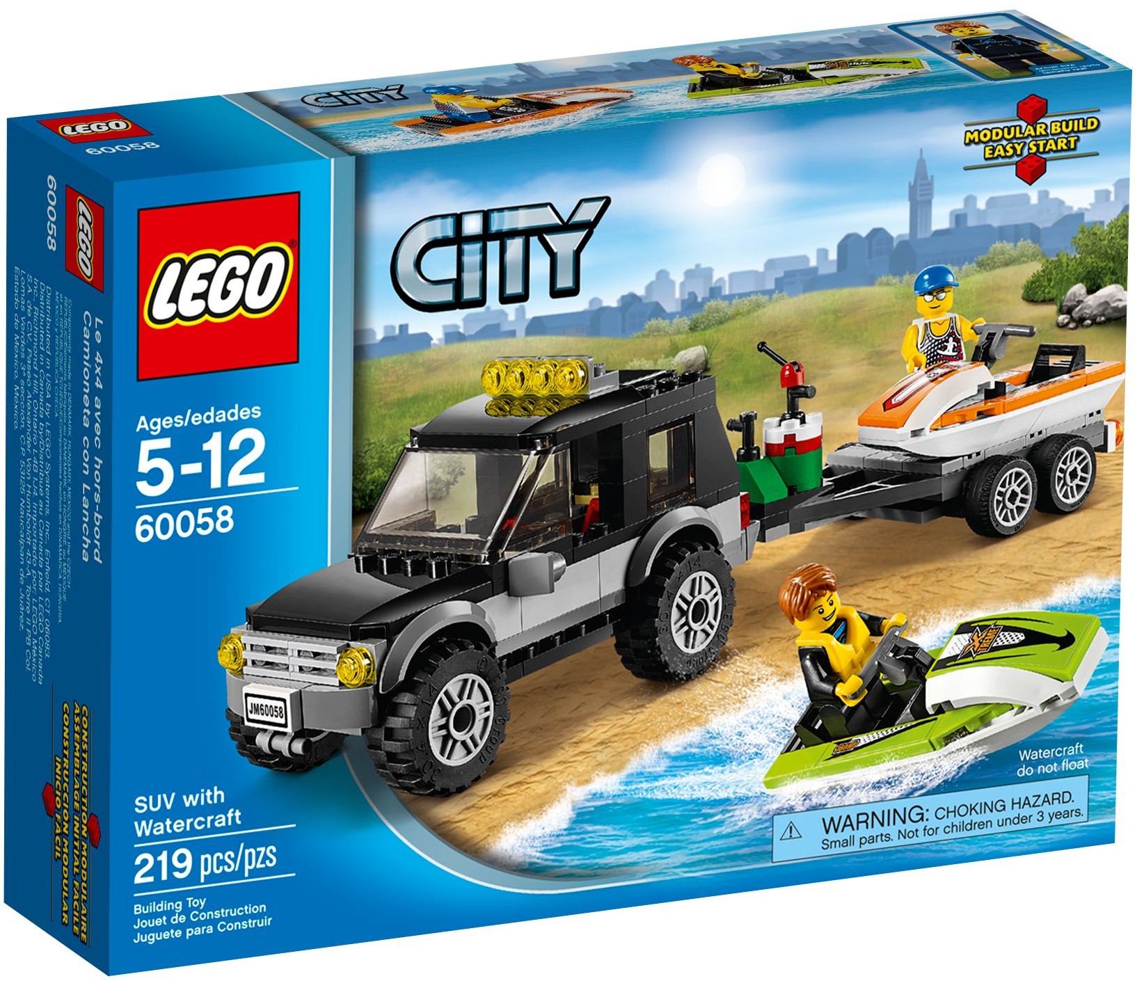 Lego City 60058 Terenówka ze ślizgaczem L