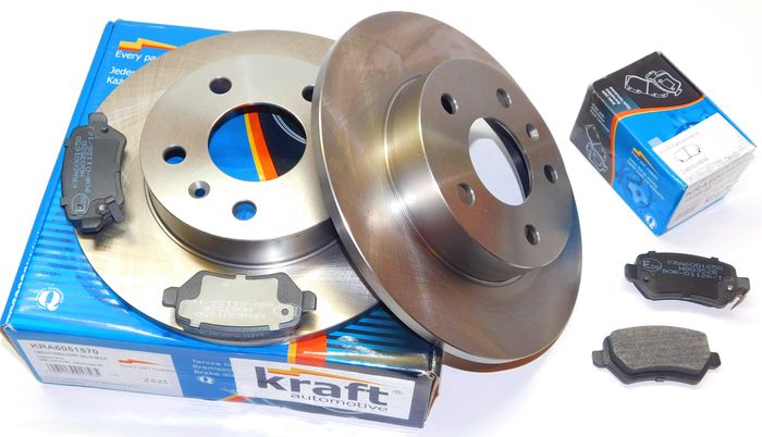 Kraft Automotive 6051570 Диск тормозной + Колодки тормозное 23417 зад.