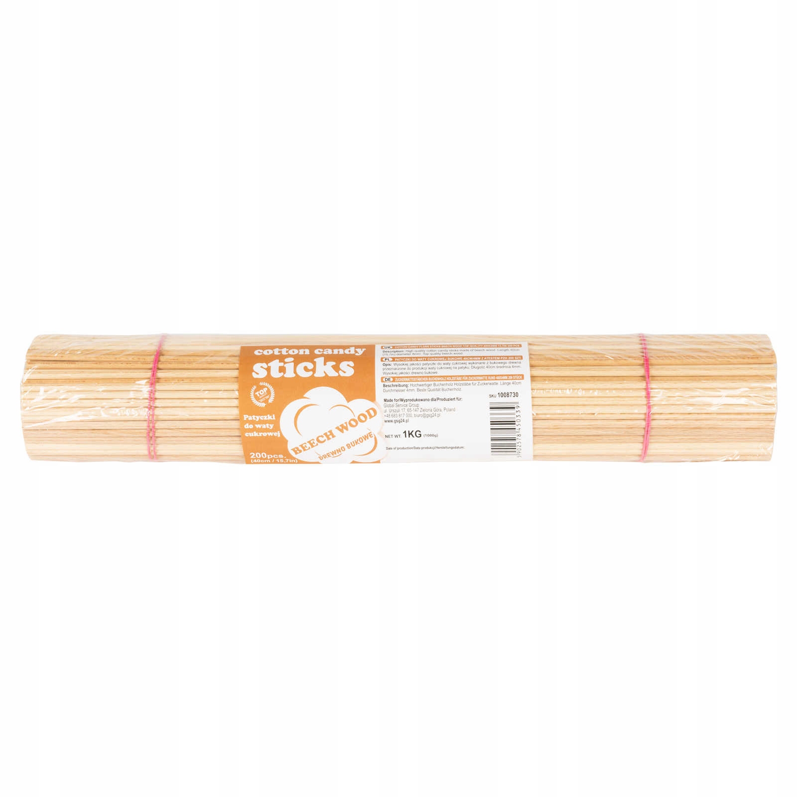 

Patyczki do waty cukrowej bukowe 40cm/4mm z ateste