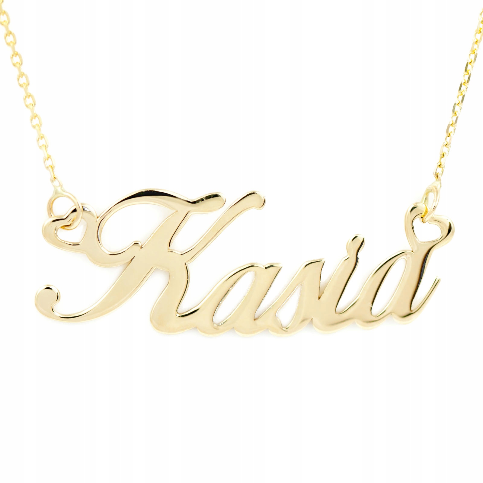 

Złoty Naszyjnik Z Imieniem Kasia Serduszka L101X