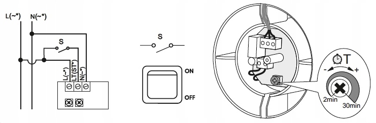 Вентилятор вытяжной с таймером схема подключения